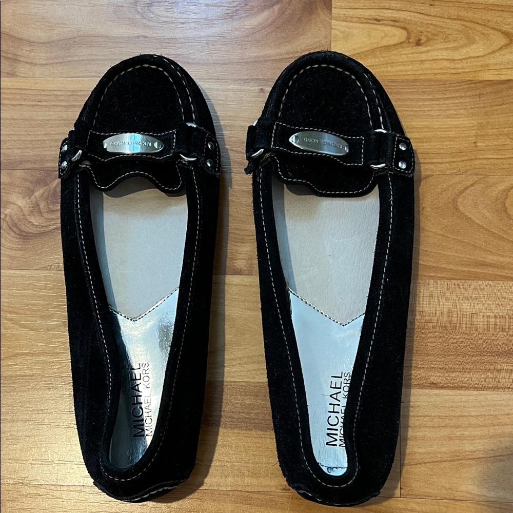 Michael Kors black suede shoes